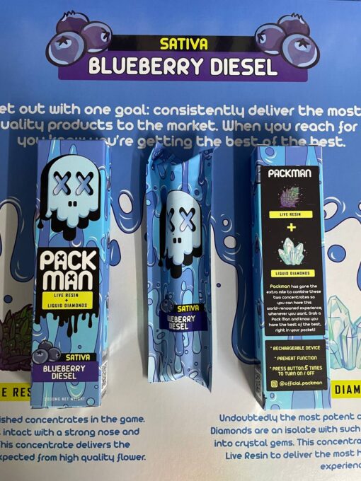 blueberry diesel pack man